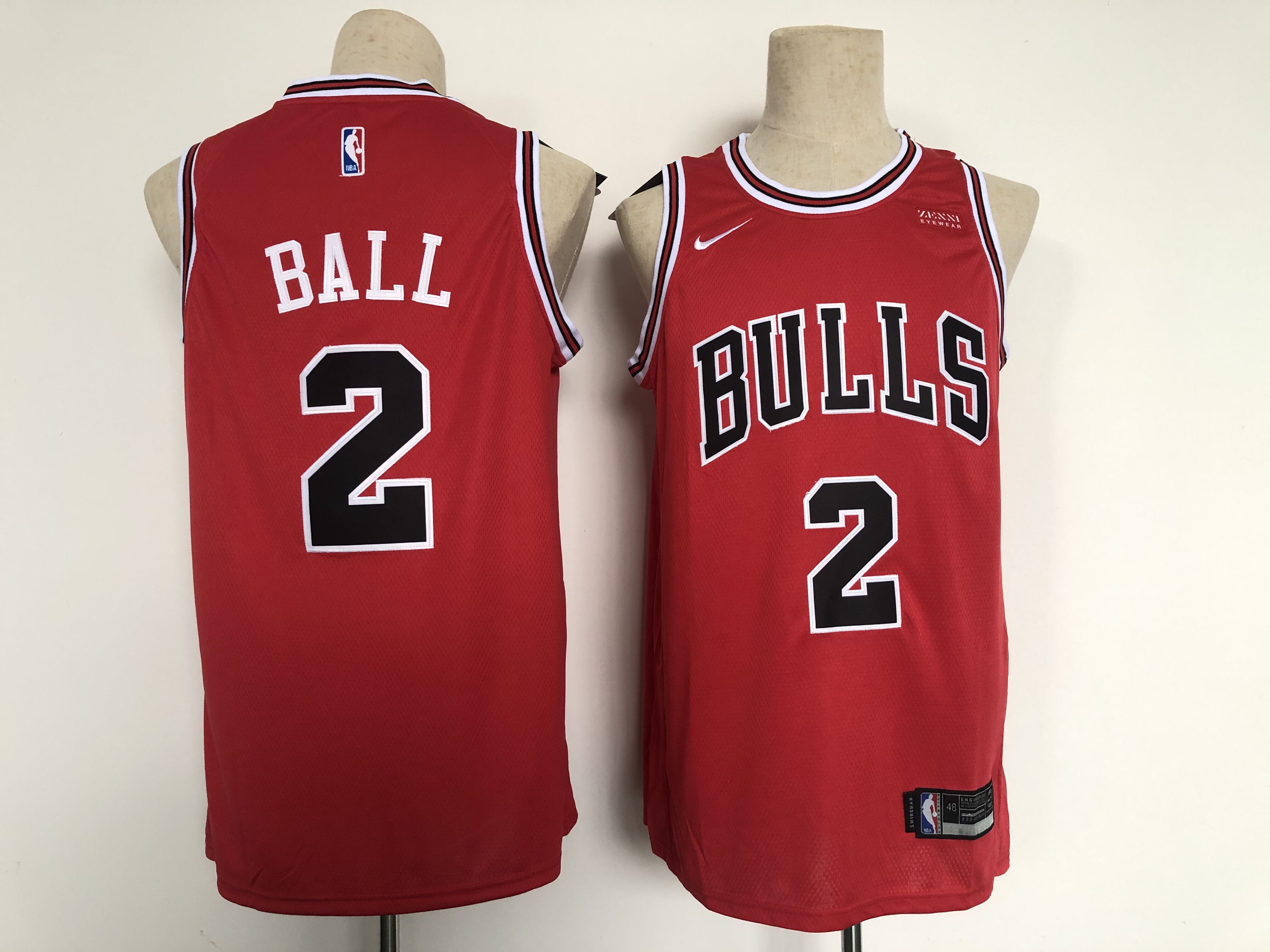 Men Chicago Bulls #2 Ball Red Nike 2022 Game NBA Jersey->chicago bulls->NBA Jersey